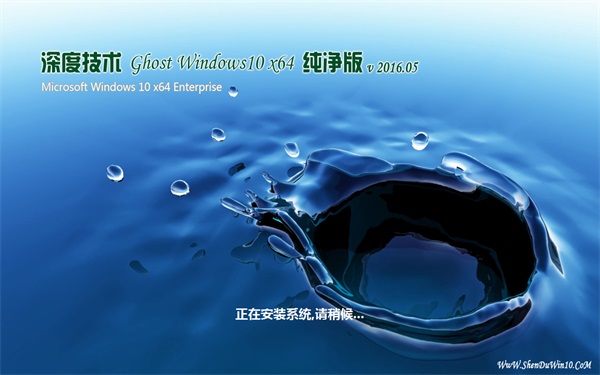深度技术 Ghost Win10 64位 纯净版 v2016.05