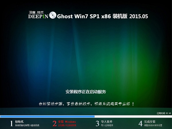 U盘安装深度技术win7系统教程